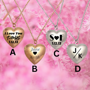 HEART LOCKET NECKLACE