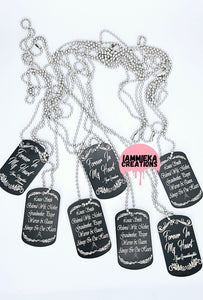 Personalized Dog Tag Necklace