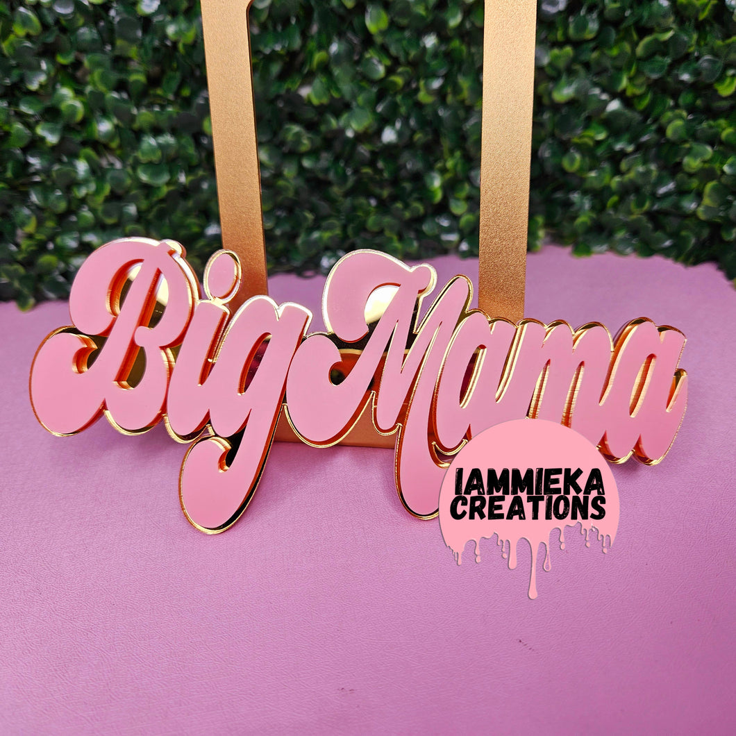 BIG MAMA NAMEPLATE BELT