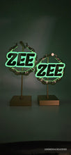 Load image into Gallery viewer, LIGHTS OUT (GLOW IN DARK) NAMEPLATE EARRINGS
